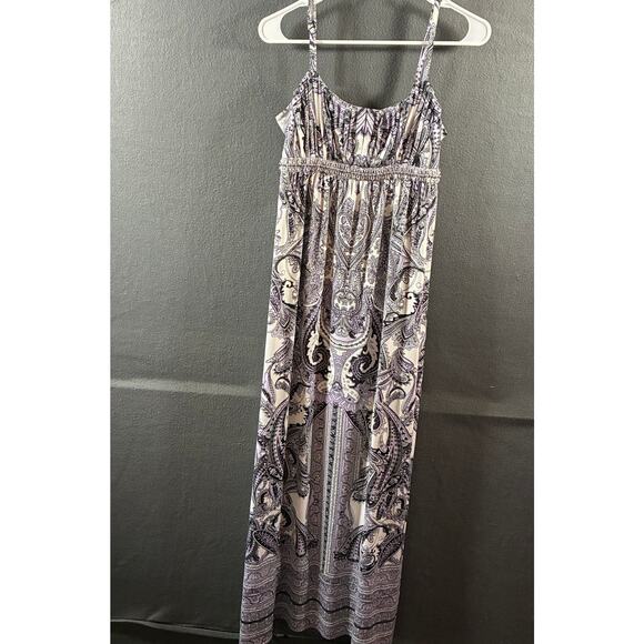 vtg y2k women milkmaid maxi dress medium beaded fairy grunge boho western - Picture 1 of 6